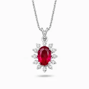 0.55 ct Yakut Kolye