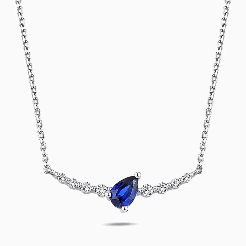 0.62 ct Safir Kolye
