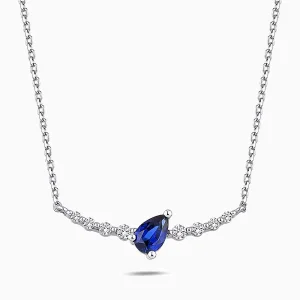 0.62 ct Safir Kolye