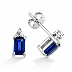 1.72 ct Safir Küpe