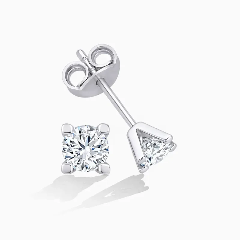 0.50 ct Pırlanta Tektaş Küpe