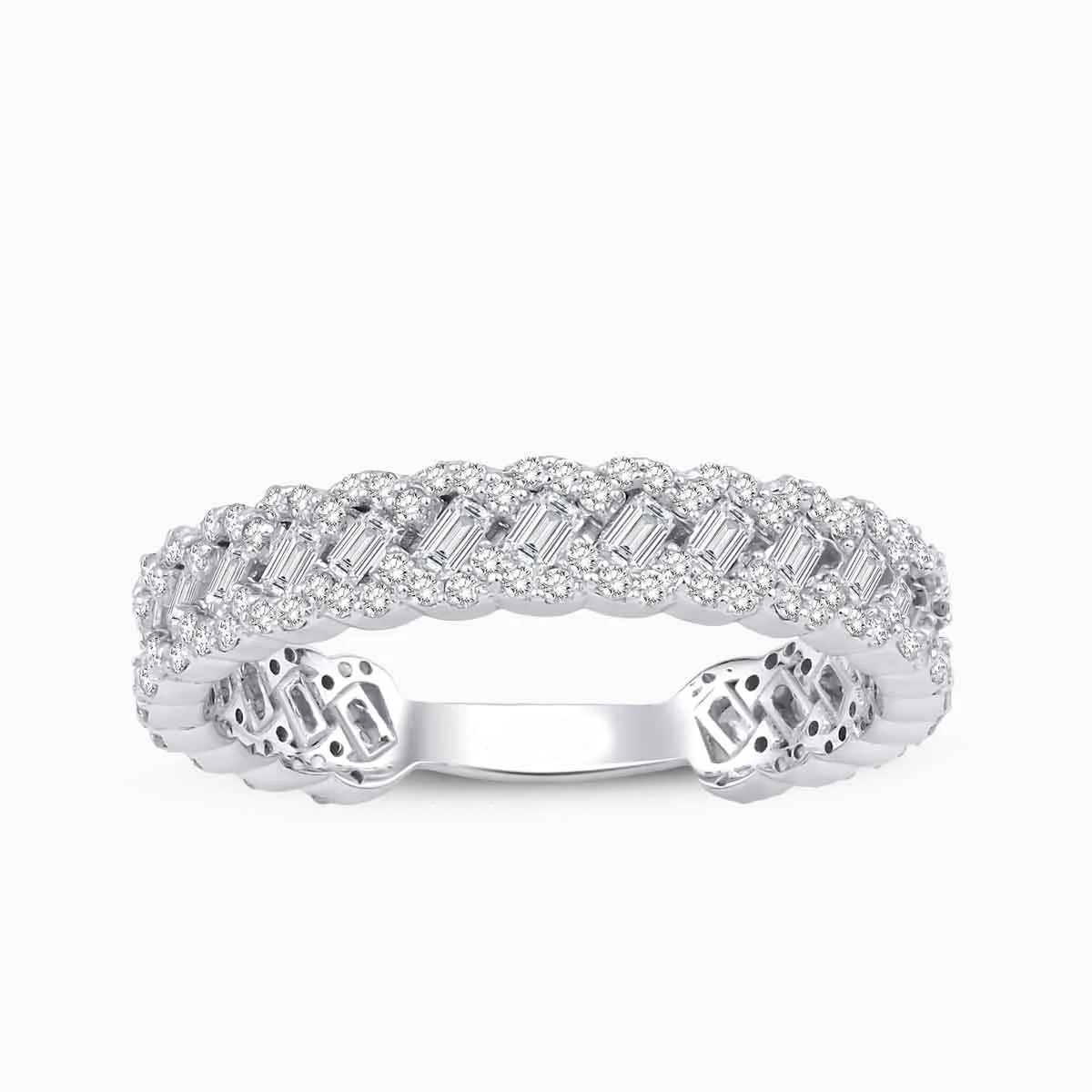 1.00 ct Pırlanta Baget Yüzük