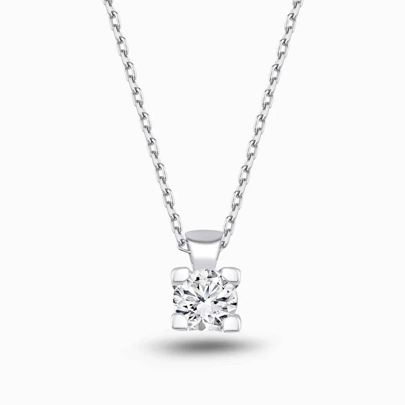 0.30 ct Pırlanta Tektaş Kolye
