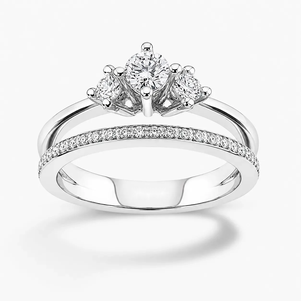 0.52 ct Pırlanta Tria Yüzük