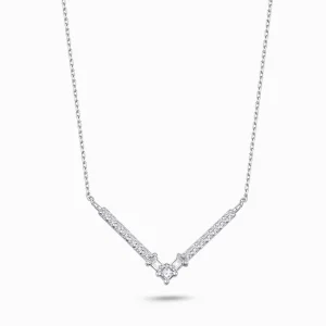 0.21 ct Pırlanta Baget Kolye