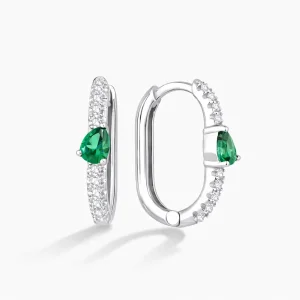 0.45 ct Zümrüt Küpe