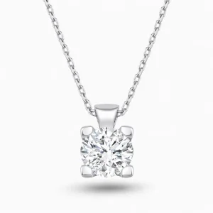 0.70 ct Pırlanta Tektaş Kolye