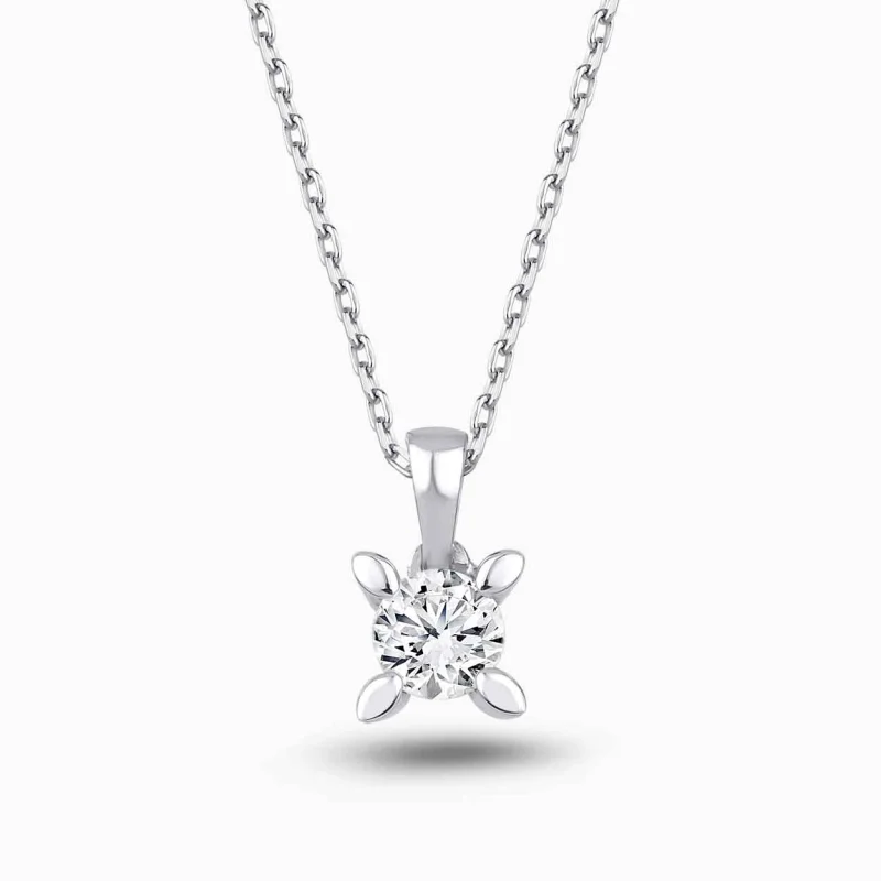 0.30 ct Pırlanta Tektaş Kolye