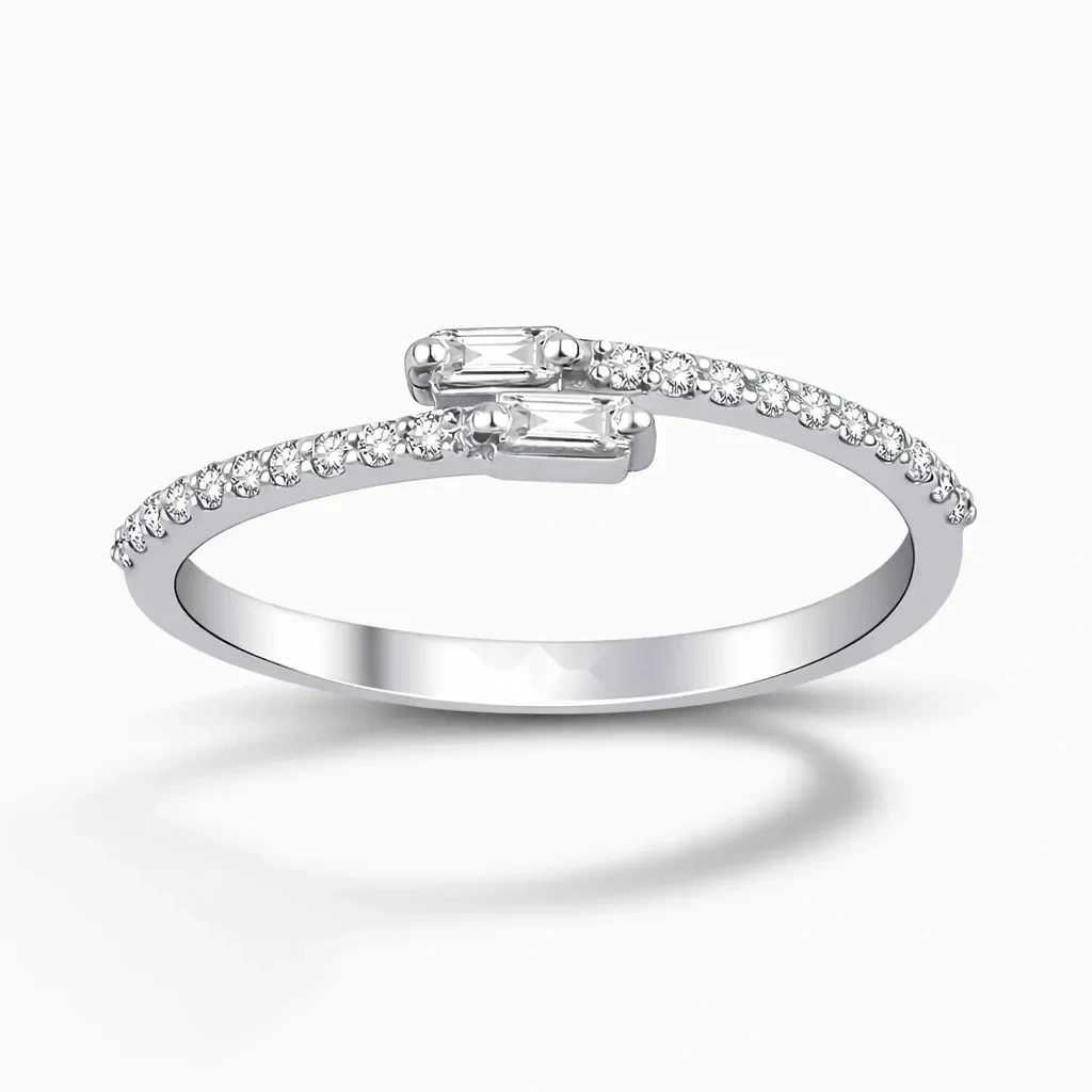 0.19 ct Pırlanta Baget Yüzük