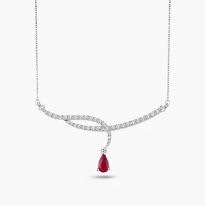 0.79 ct Yakut Kolye