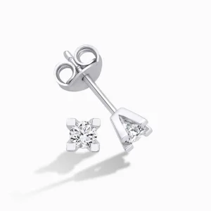 0.30 ct Pırlanta Tektaş Küpe