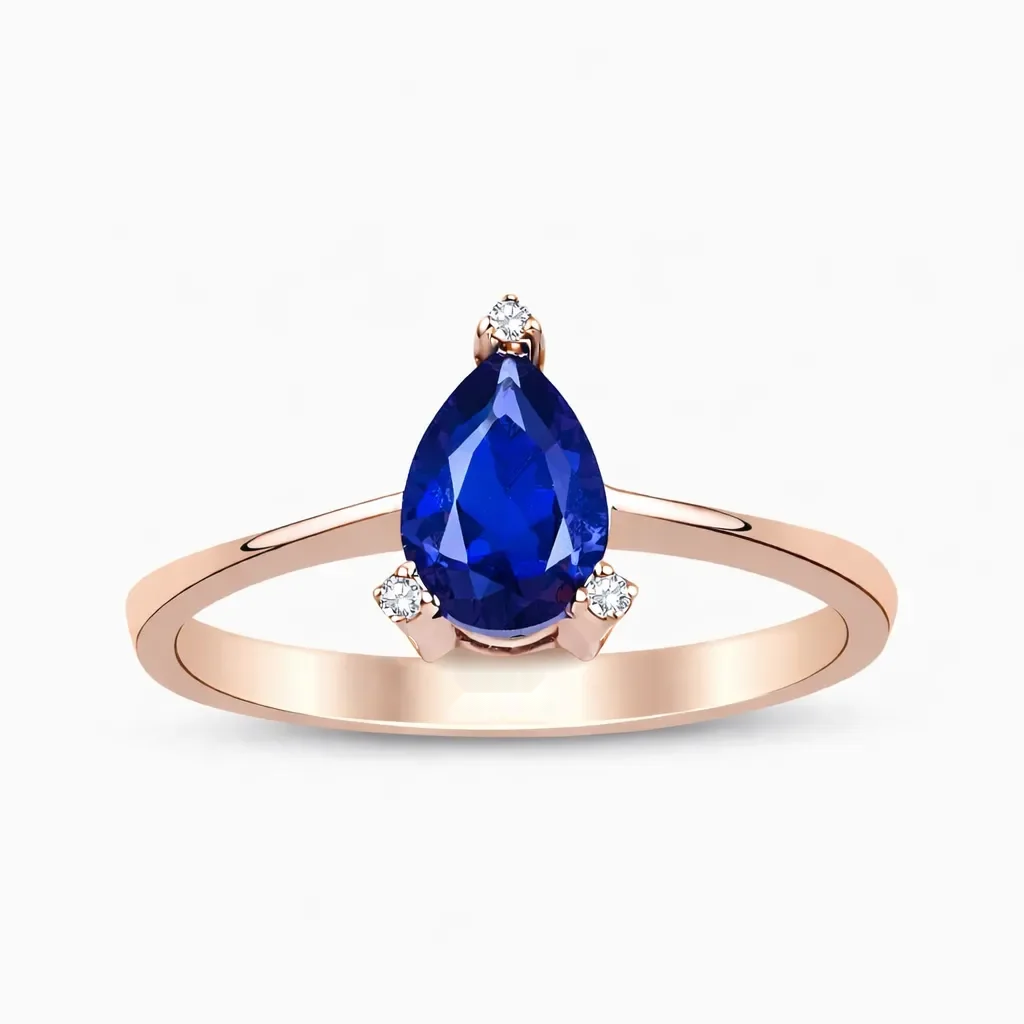 0.84 ct Safir Yüzük