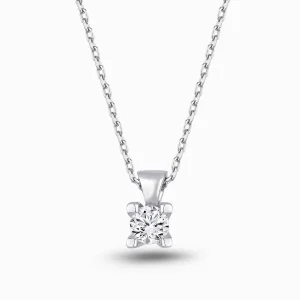 0.20 ct Pırlanta Tektaş Kolye