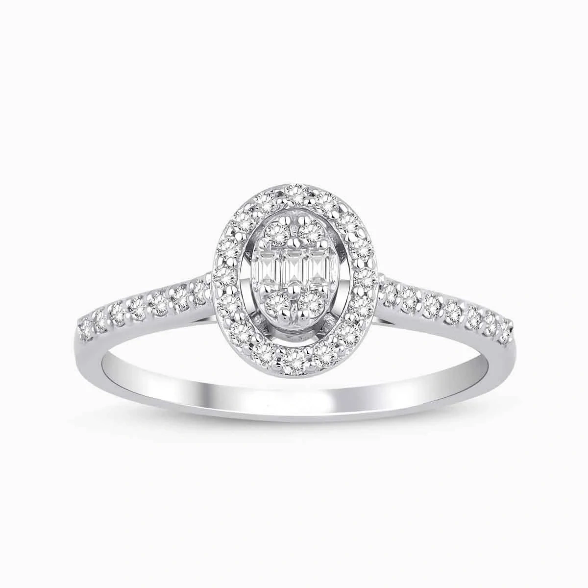 0.26 ct Pırlanta Baget Yüzük