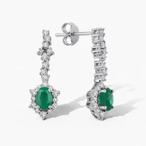 1.66 ct Zümrüt Küpe