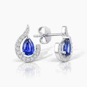 1.20 ct Safir Küpe
