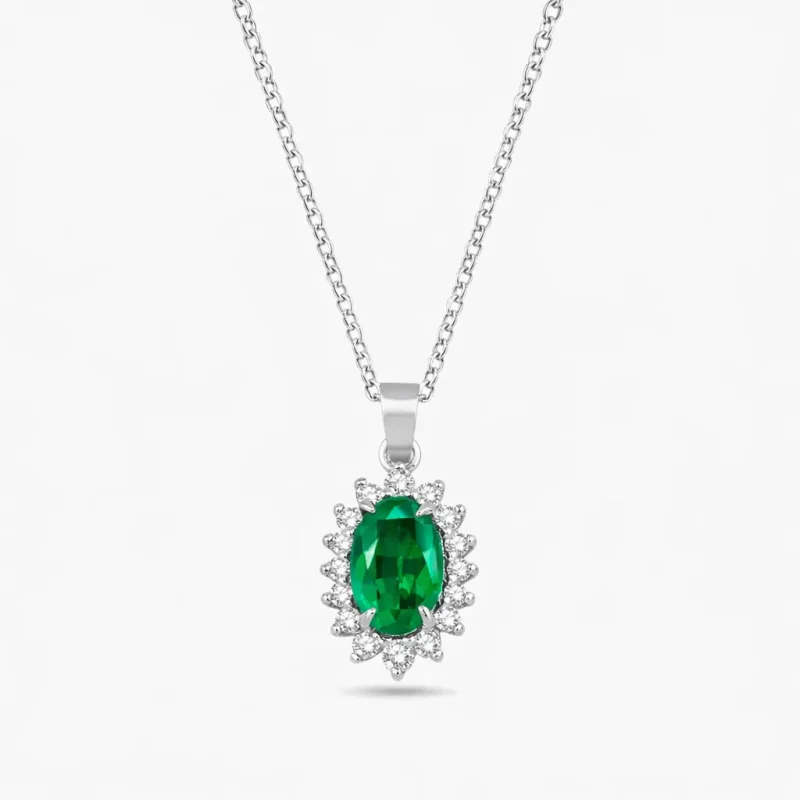 0.60 ct Zümrüt Kolye