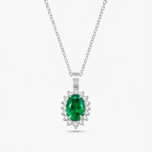 0.60 ct Zümrüt Kolye