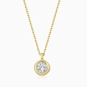 0.10 ct Pırlanta Tektaş Kolye
