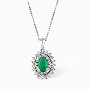 0.72 ct Zümrüt Kolye