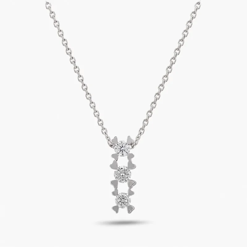 0.18 ct Pırlanta Tria Kolye