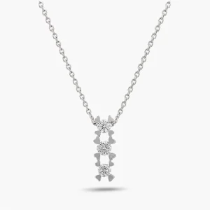 0.18 ct Pırlanta Tria Kolye