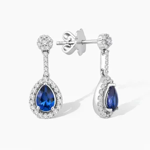 1.39 ct Safir Küpe