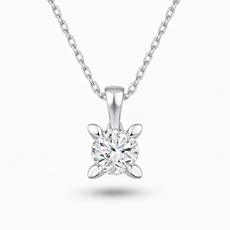 0.45 ct Pırlanta Tektaş Kolye
