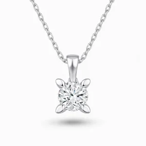 0.45 ct Pırlanta Tektaş Kolye