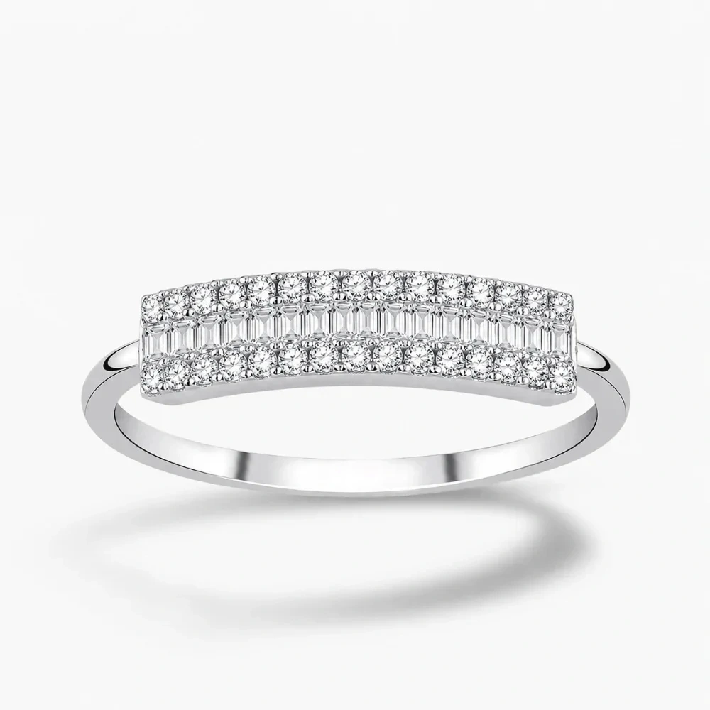 0.30 ct Pırlanta Baget Yüzük