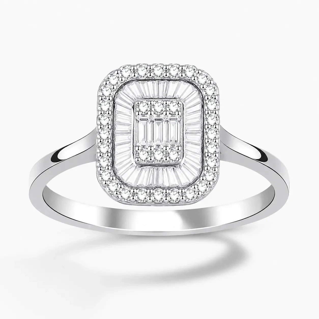 0.20 ct Pırlanta Baget Yüzük