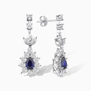 1.92 ct Safir Küpe