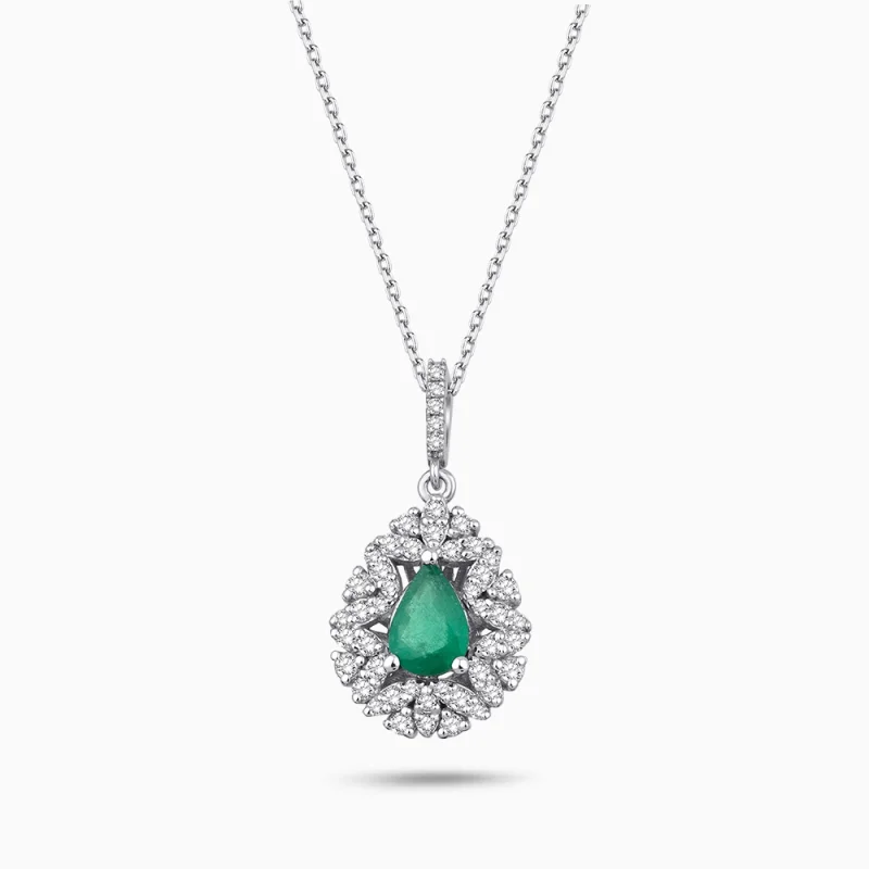 0.97 ct Zümrüt Kolye