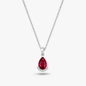 0.85 ct Yakut Kolye