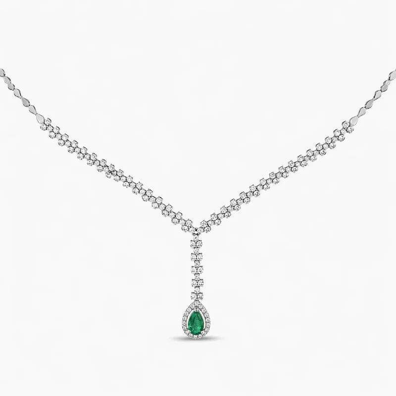 1.70 ct Zümrüt Kolye