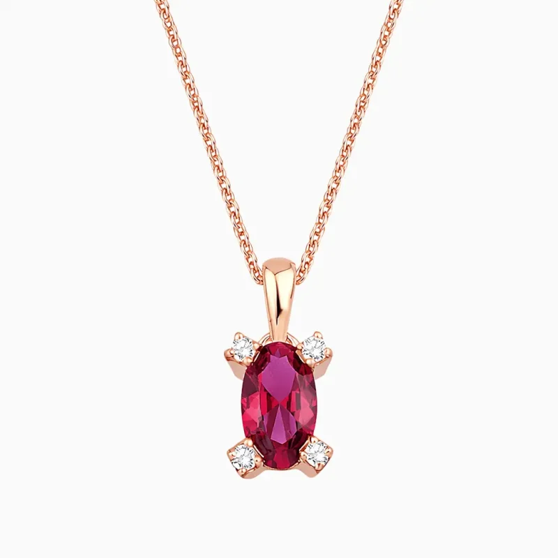 0.24 ct Yakut Kolye