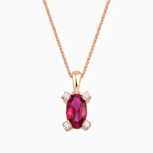 0.24 ct Yakut Kolye