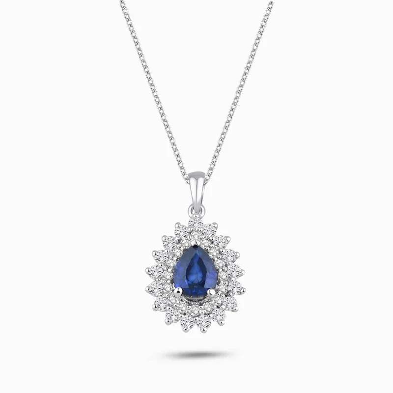1.19 ct Safir Kolye