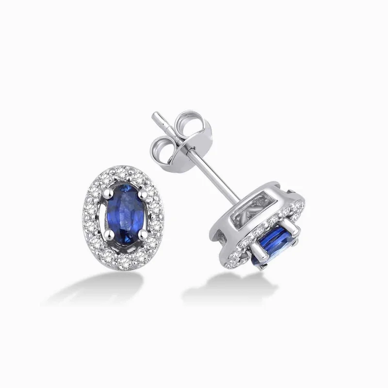 0.84 ct Safir Küpe