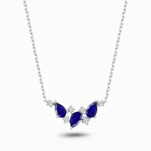 0.82 ct Safir Kolye
