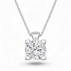 1.00 ct Pırlanta Tektaş Kolye