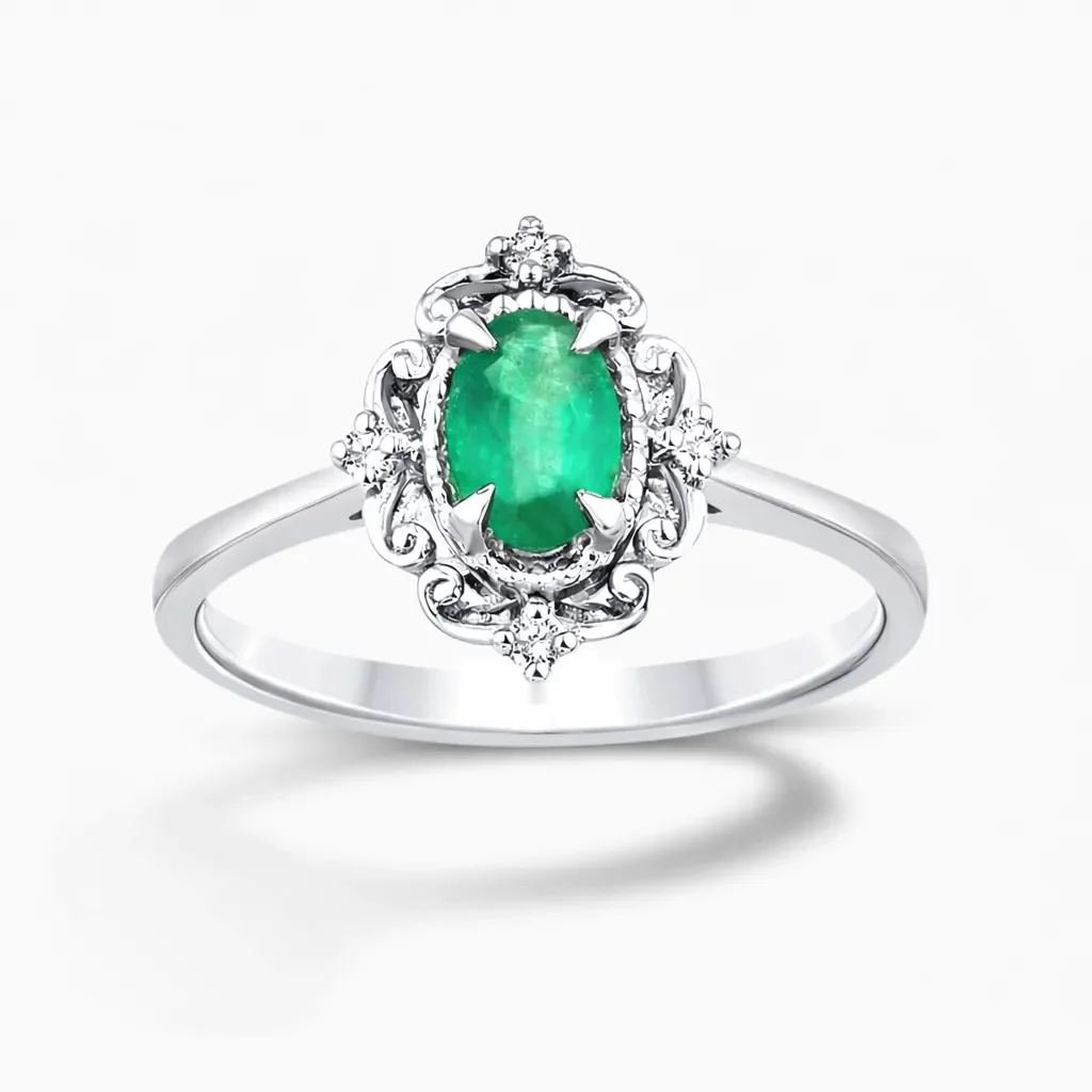 0.40 ct Zümrüt Yüzük