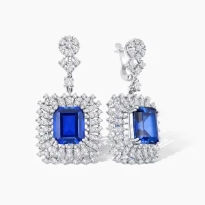 19.80 ct Safir Küpe