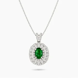 0.80 ct Zümrüt Kolye
