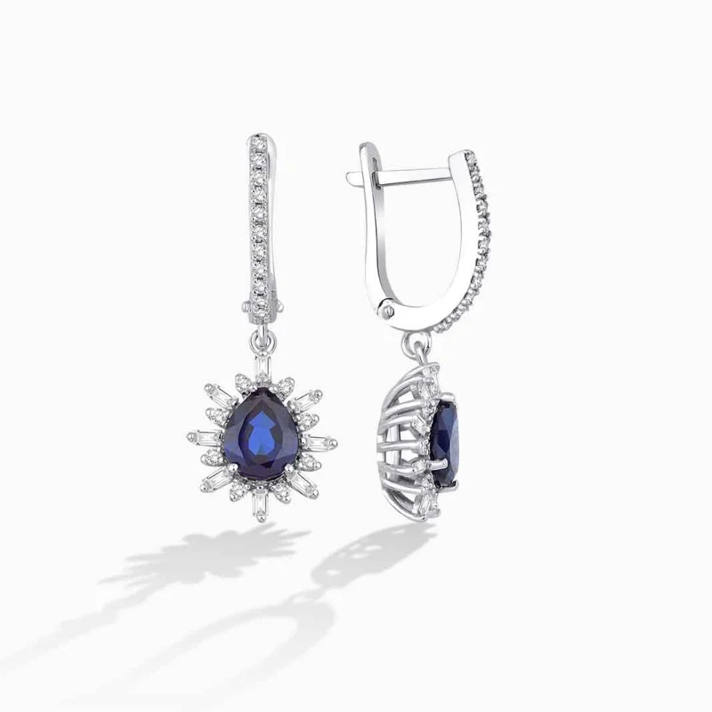1.93 ct Safir Küpe