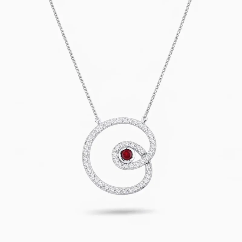 0.76 ct Yakut Kolye