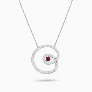 0.76 ct Yakut Kolye