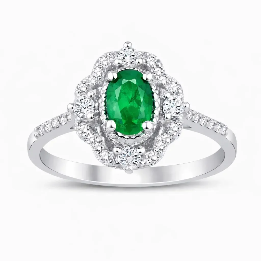 0.64 ct Zümrüt Yüzük