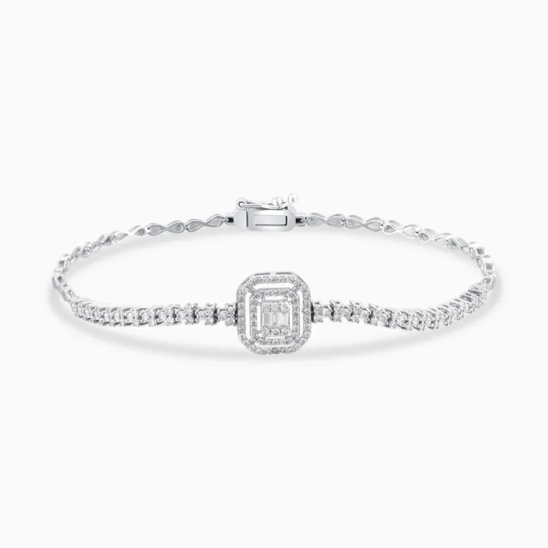 0.84 ct Pırlanta Baget Bileklik