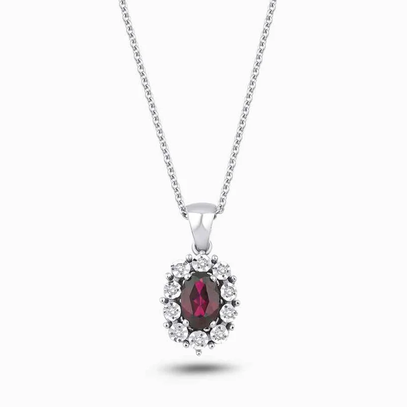 0.55 ct Yakut Kolye